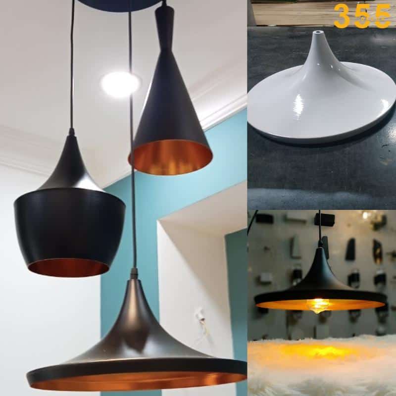 Đèn TCF01 màu trắng đen sang trọng 