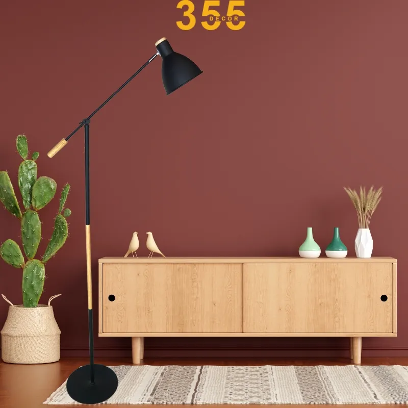 Đèn Đứng DD14DEN 2 Thiết kế này của chiếc đèn cây đứng decor tạo sự cân bằng giữa nét mạnh mẽ và ấm áp.