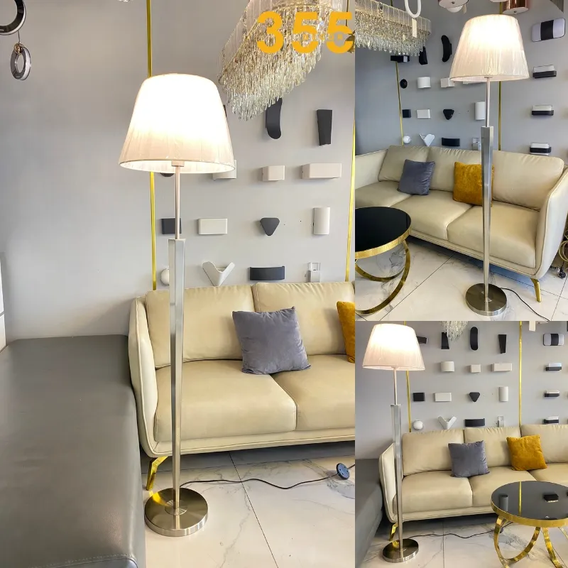 Đèn Đứng DD07 4 Ảnh phối cảnh đèn trong không gian nội thất hiện đại, tối giản