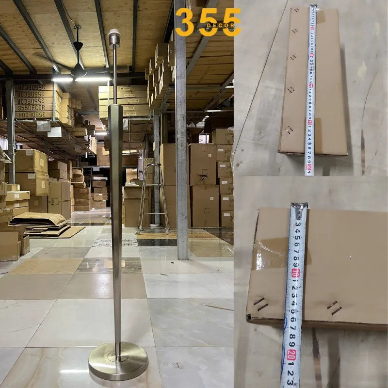 Đèn Đứng DD07 3 Đèn Đứng DD07 thân inox lục giác độc đáo, kèm kích thước thùng nhỏ gọn