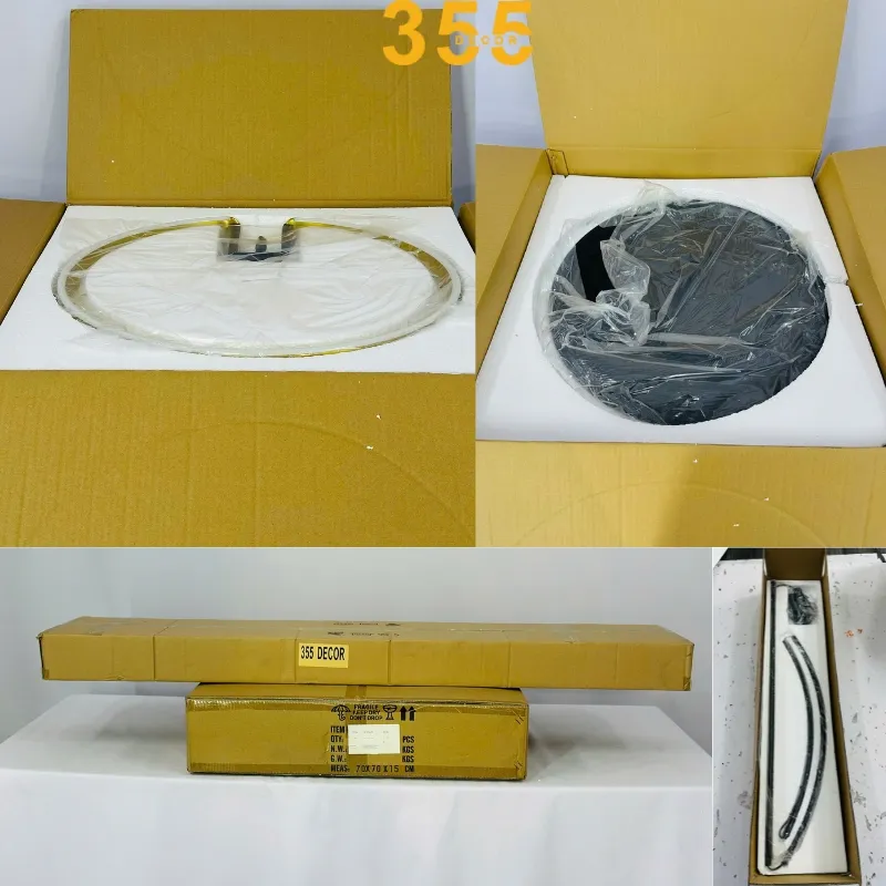 Đèn Đứng DD22 4 Ảnh thùng đèn (2 thùng: thân đèn; chao + đế đèn)