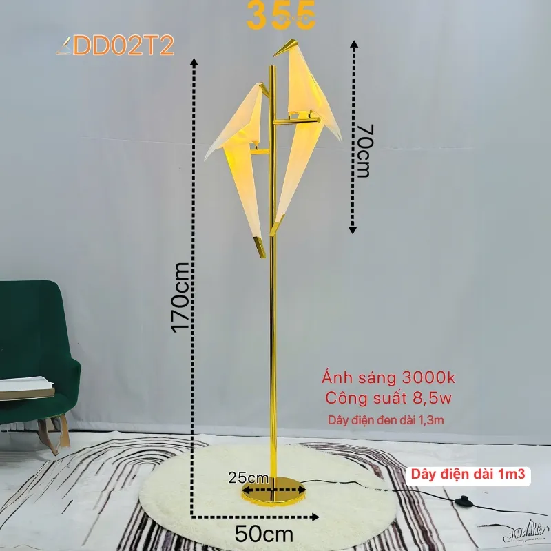 Đèn Đứng DD02T2 3 Thông số chi tiết của Đèn Đứng DD02T2