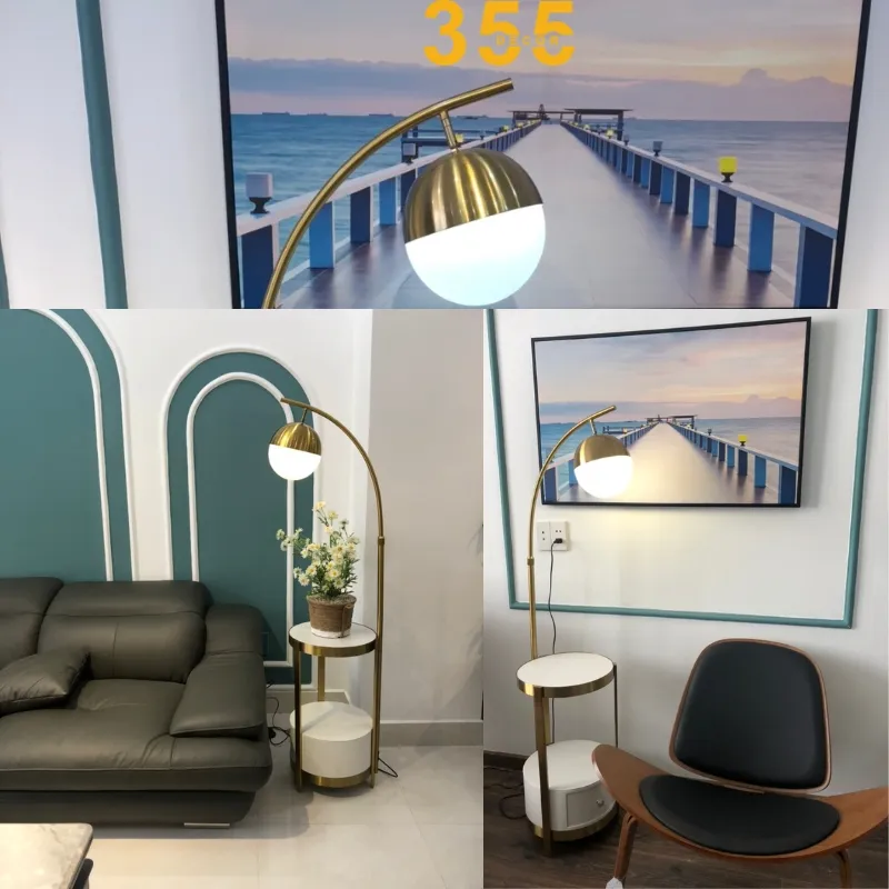 Đèn Đứng DD04 3 Ảnh Đèn Đứng loại có hộc bàn gỗ