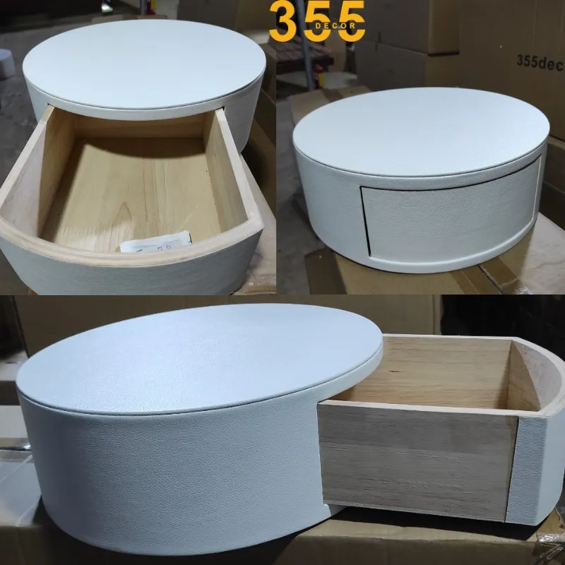 Đèn Đứng DD04 4 Ảnh cận cảnh hộc bàn gỗ