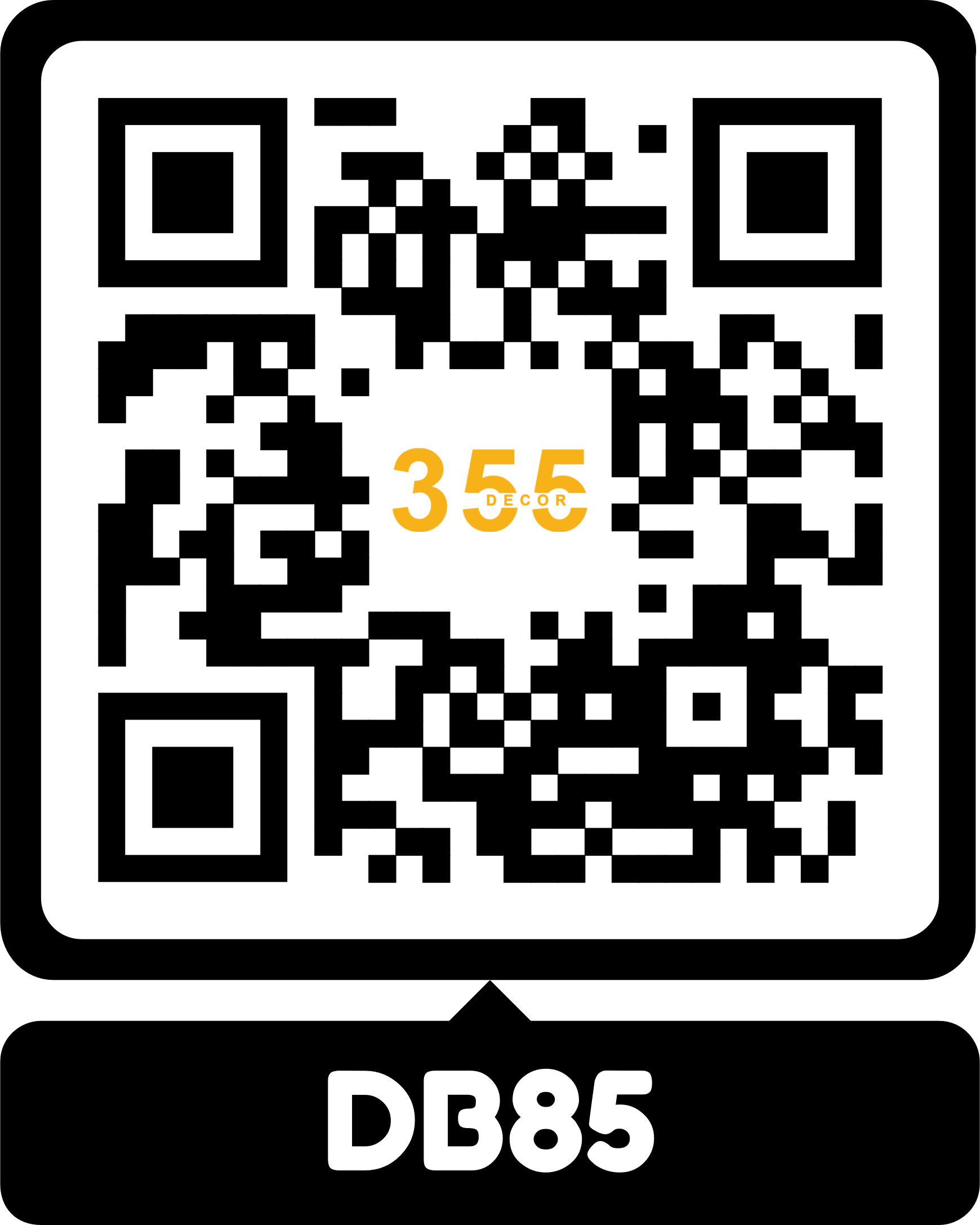 QR-DB85 mã QR quét hình thực tế DB85
