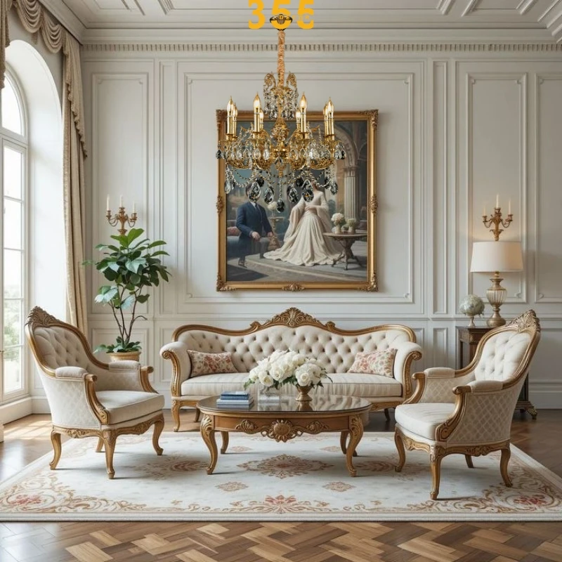 Đèn Chùm DCD2301 3 Đèn chùm đồng cao cấp DCD2301- mang phong cách cổ điển 355decor