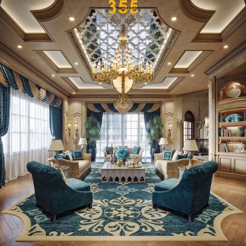 Đèn Chùm DCD8121 1 Đèn chùm đồng sang trọng DCD8121 - thiết kế tinh tế họa tiết chạm khắc tỉ mỉ 355decor