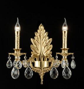 ĐÈN VÁCH ĐỒNG VDC5089T2 2 đèn tường đồng cổ điển phòng khách cao cấp vdc5089t2 chính hãng 355decor