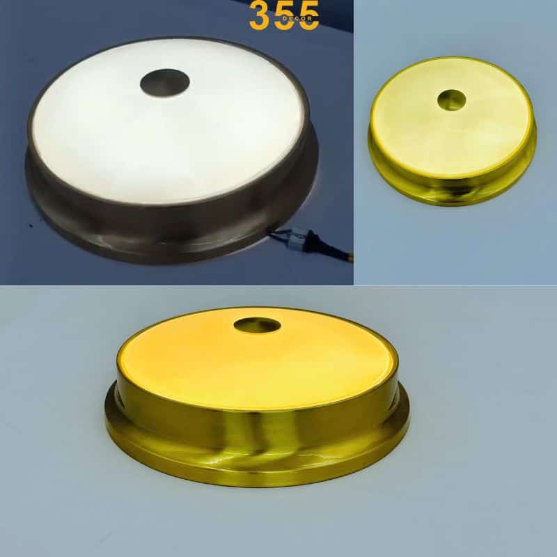 Đèn Ốp Trần Đồng OD10 – Sự Kết Hợp Hoàn Hảo Giữa Tinh Tế Và Tiện Nghi 2 Ánh sáng nổi bật trang nhã của đèn khi được thắp sáng