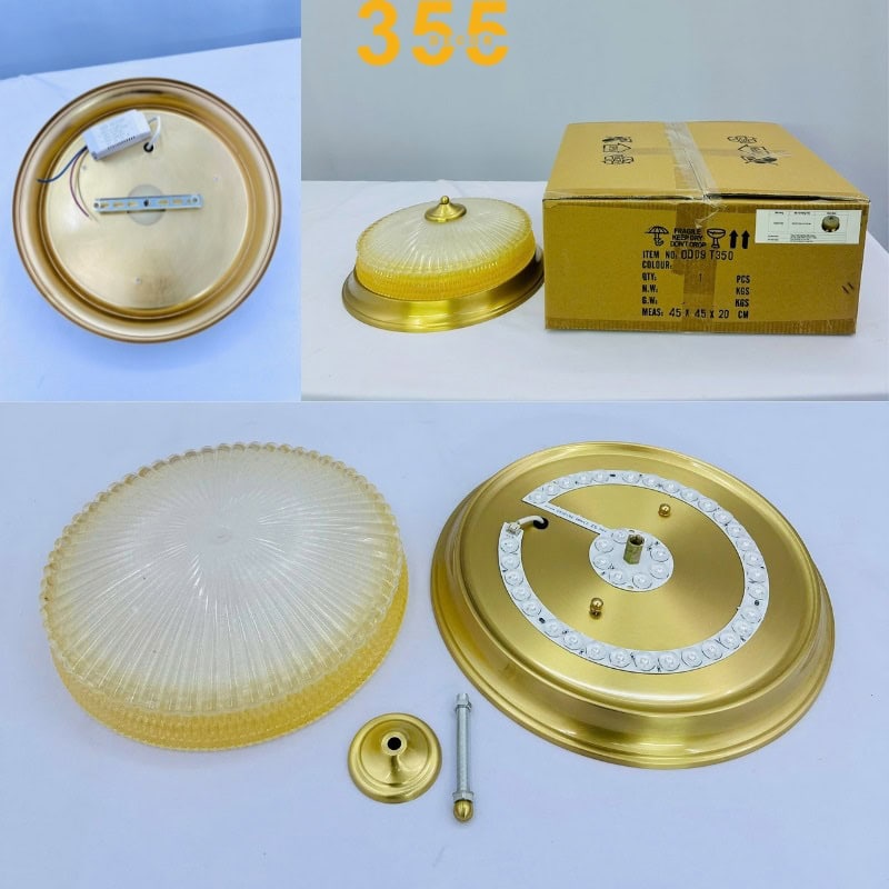 Đèn Ốp Trần Đồng OD09 – Điểm Nhấn Tinh Tế Cho Không Gian Biệt Thự 3 Ảnh cận cảnh chi tiết trang trí của Đèn