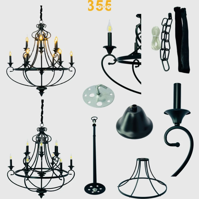 Đèn chùm phòng khách DC30 thiết kế tinh tế 355Decor