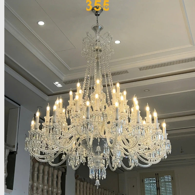 Đèn chùm thông tầng pha lê DC9888T48 - chất liệu pha lê rực rỡ và lôi cuốn 355decor