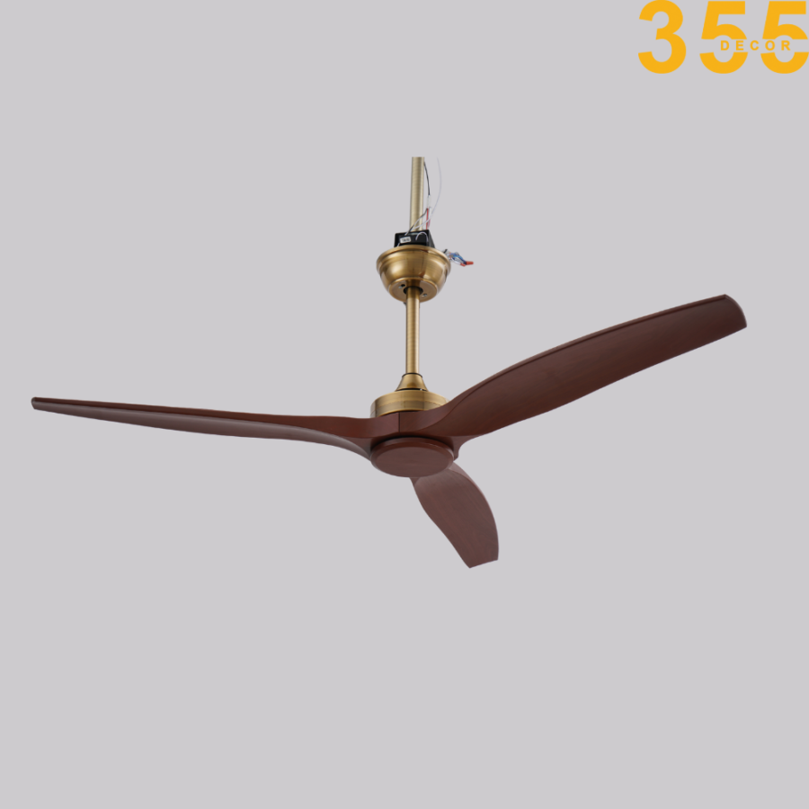 Quạt Trần Trang Trí QT32 1 quạt trần trang trí phòng khách 3 cánh qt32 chính hãng 355decor