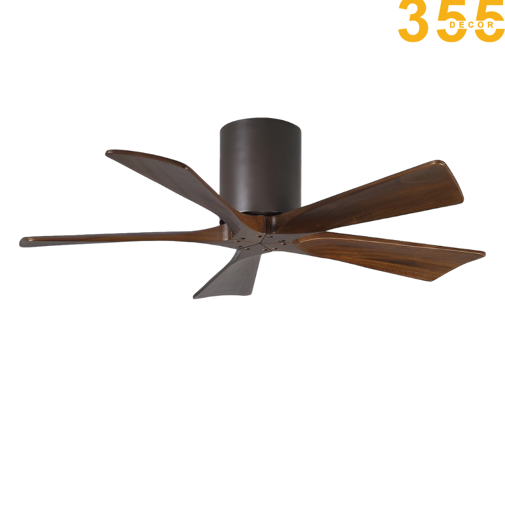 quạt trần trang trí cánh gỗ cao cấp qt59 chính hãng 355decor