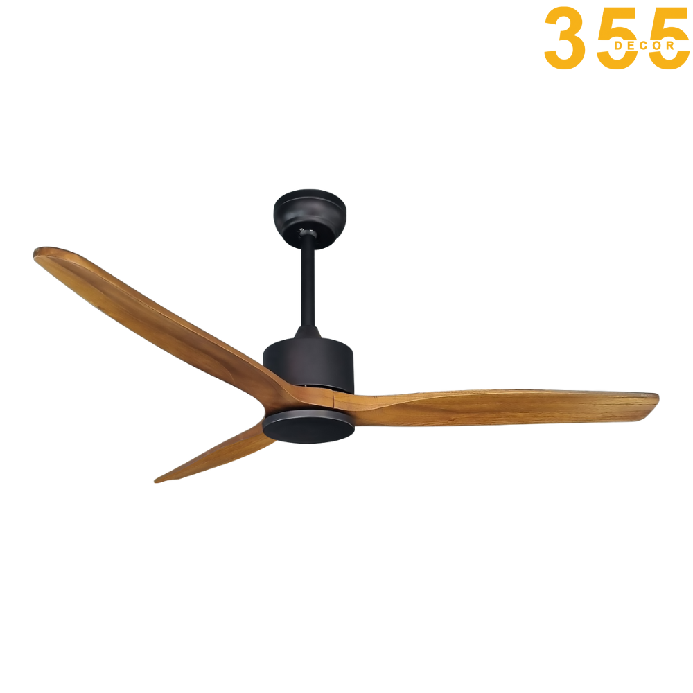 quạt trần cánh gỗ cao cấp qt5209 chính hãng 355decor