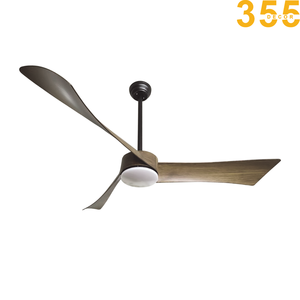 quạt trần đèn trang trí qt53 chính hãng 355decor