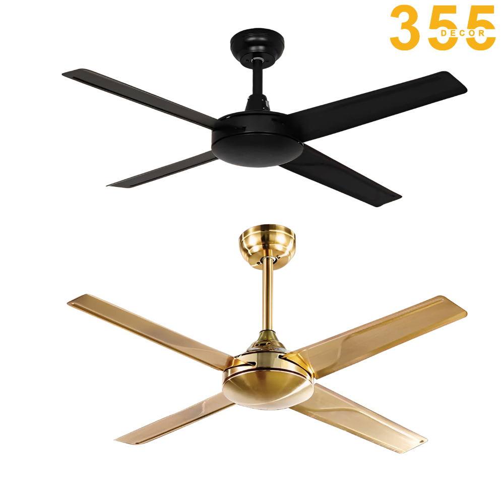 quạt trần trang trí phòng khách cao cấp qt54 chính hãng 355decor