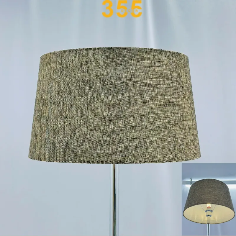 Đèn Đứng DD794 2 Hiệu ứng ánh sáng ấm áp qua chao vải nâu trầm