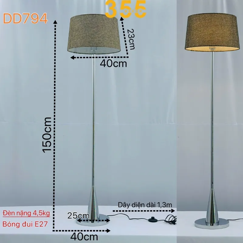 Đèn Đứng DD794 4 Ảnh thông số kỹ thuật chi tiết của đèn