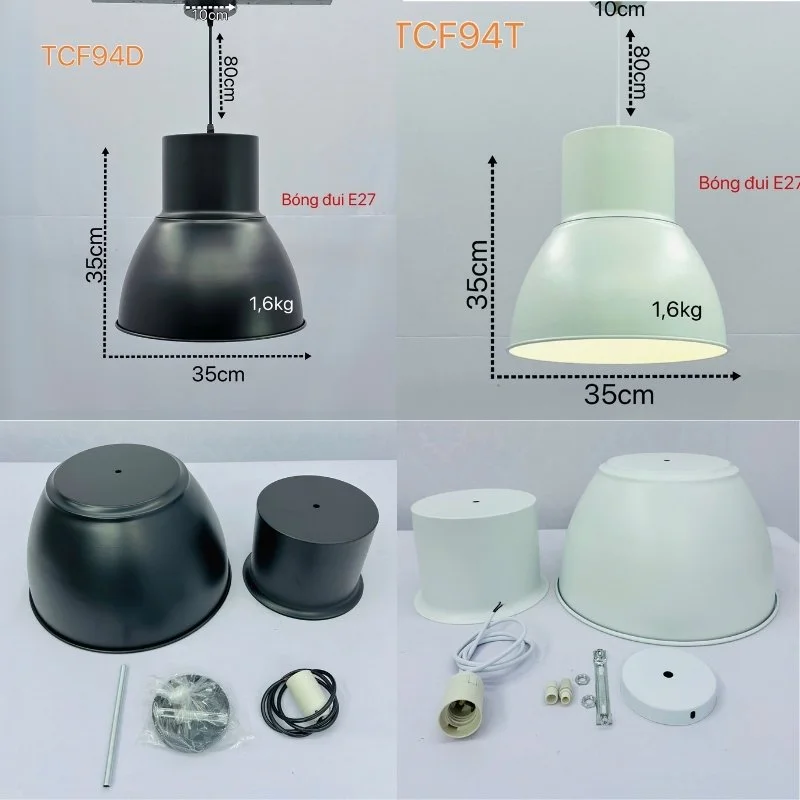 Đèn Thả Cà Phê TCF94 2 đèn thả cà phê tcf94 - thiết kế công nghiệp trang trí quán cà phê