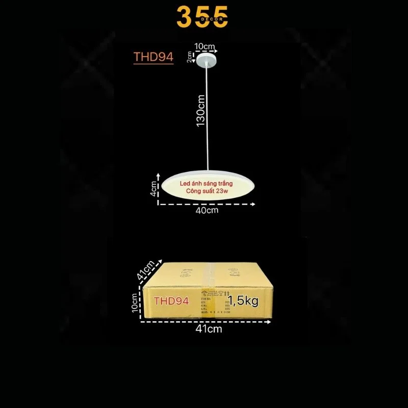 Đèn Thả Hiện Đại THD94 2 thả hiện địa thd94 - đèn thả phòng họp 355decor