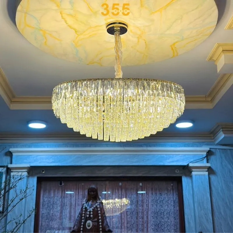 Đèn Thả Pha Lê TPL695 1 đèn thả pha lê TPL695 - pha lê K9 cao cấp trang trí phòng khách hiện đại