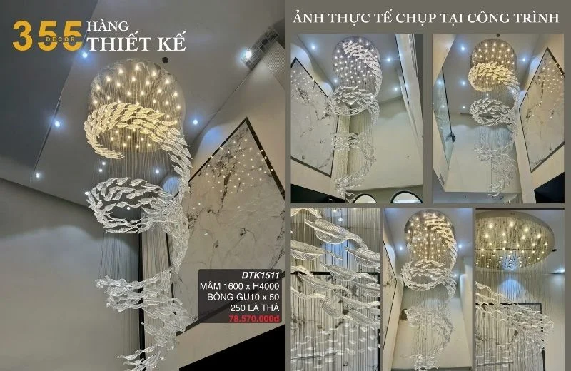 Đèn Thiết Kế DTK1511 1 Thông số chi tiết đèn thiết kế DTK1511